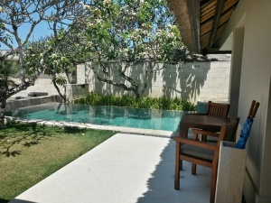 Inside Villa, Private Pool Outdoor view, mini tropical garden